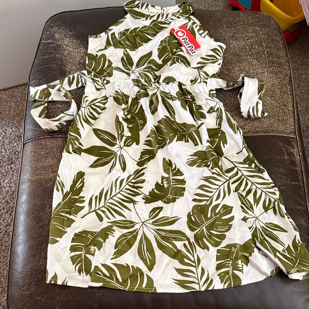 PatPat Olive Leaf Print Dress